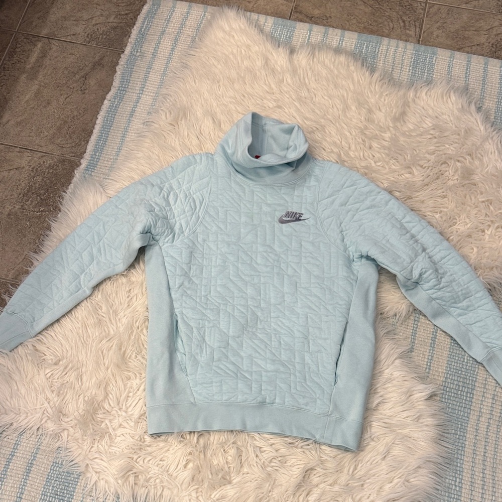 Women’s Nike Sky Blue Quilted Pullover